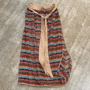 Ramy Brook Multicolor Crochet Skirt